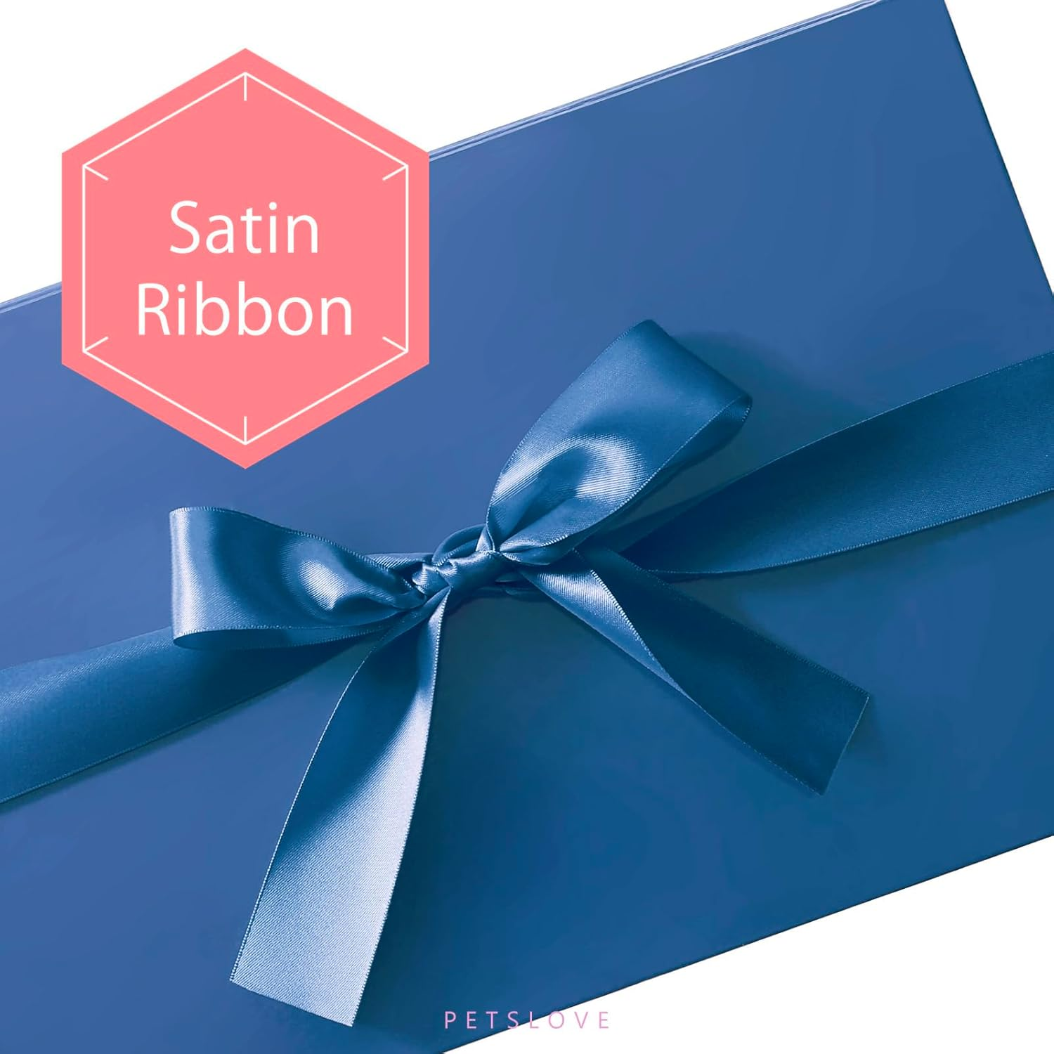 PETSLOVE 6 Count Large Gift Boxes with Ribbon for Fathers Day 30.48X21.59X10.16 CM, Blue Magnetic Gift Boxes with Lid for Presents, Groomsman Box (Glossy) image number 4