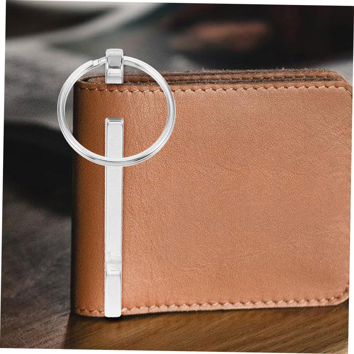 Alasum Cash Holder Money Wallet Stainless Steel Waist Clip Compact Lightweight Money Storage Holder Wallet Carabiner Clip Portable Keychain for Outdoor Activities image number 5