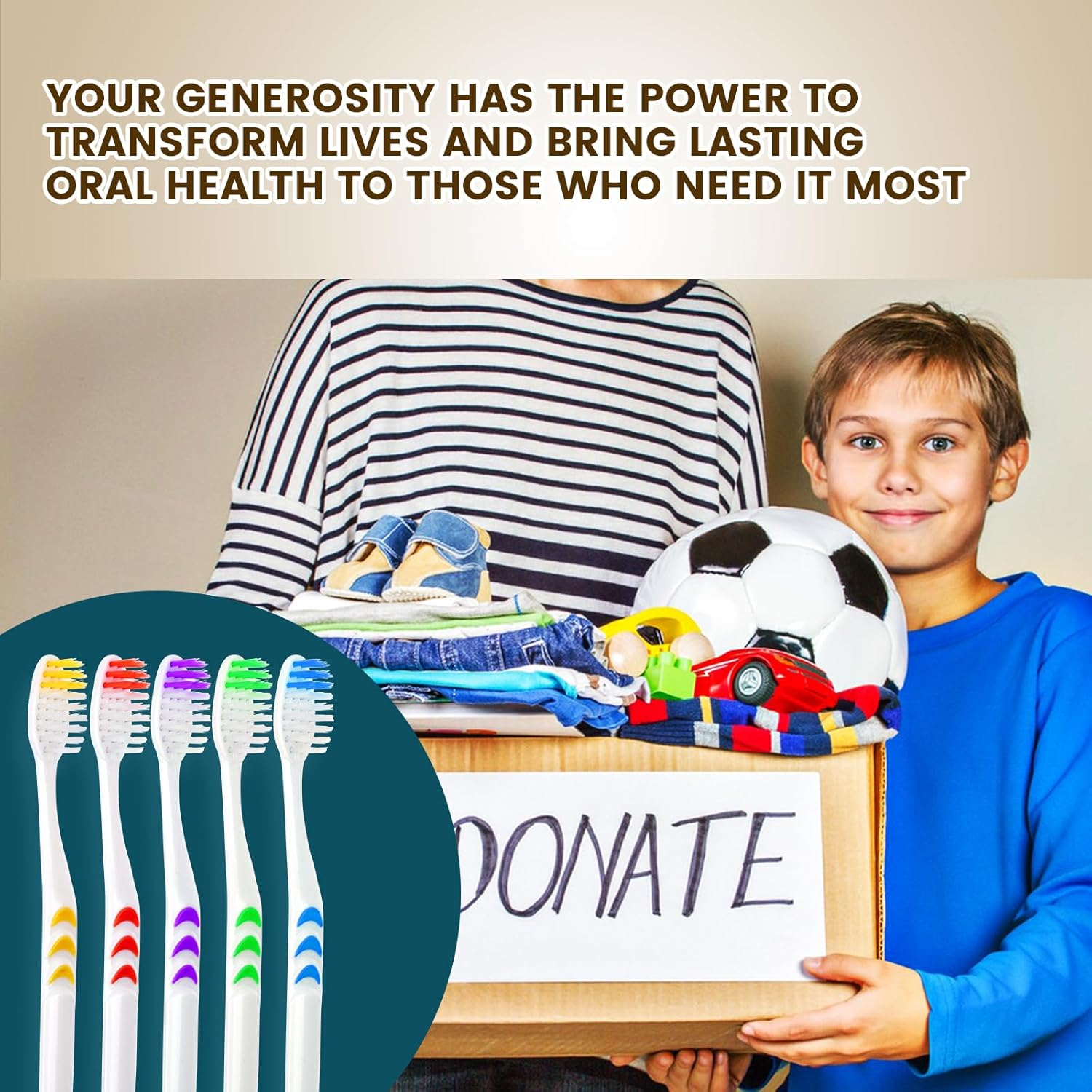 Navona 150 PCS Individually Wrapped Bulk Toothbrush Pack, Disposable Soft Bristle for Adult or Kid, Ergonomic Handle, Perfect for Travel, Hotel, Donation image number 1