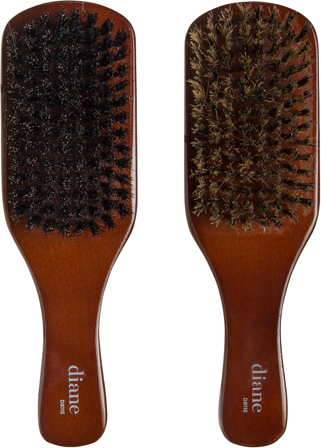 Diane 100% Boar 2-Sided Club Brush, Medium and Firm Bristles, D8115 image number 2