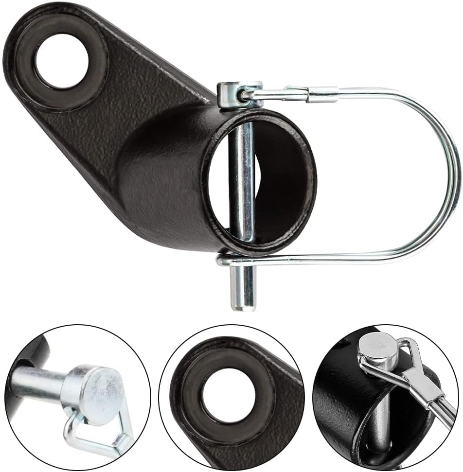 Bike Trailer Hitch Connector, Bicycle Connector Adapter, Universal Bike Trailer Attachment for Mountain Bike Road Bike Child Pet Cargo Bike Trailer, Black image number 1
