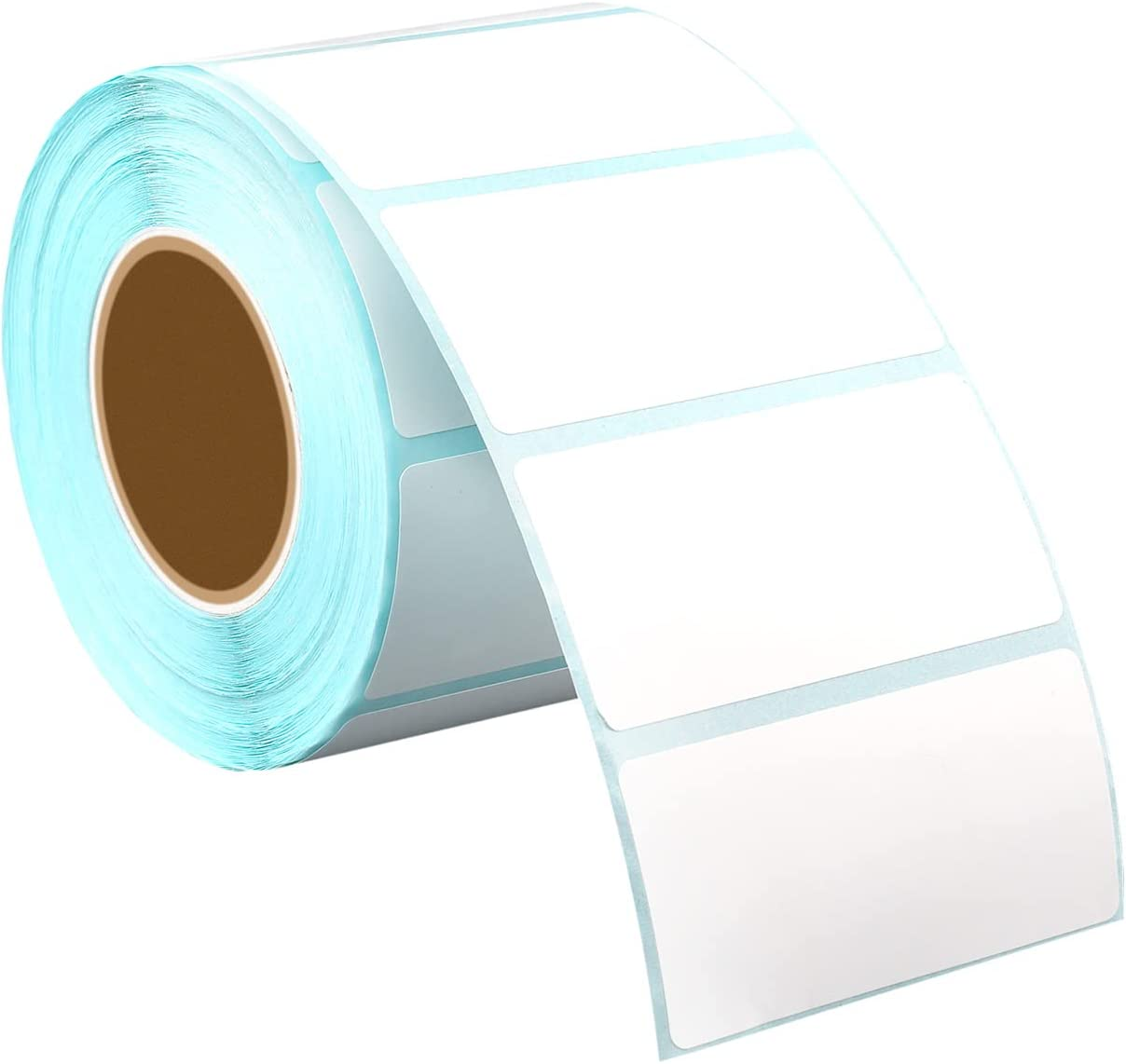 KINBOM 800Pcs 2.4X1.2Inch Direct Thermal Labels, Rectangle Self-Adhesive Writable Stickers Removable Blank Labels for Thermal Printer Containers Bottles Storage Bins or Office Supplies (White) image number 4