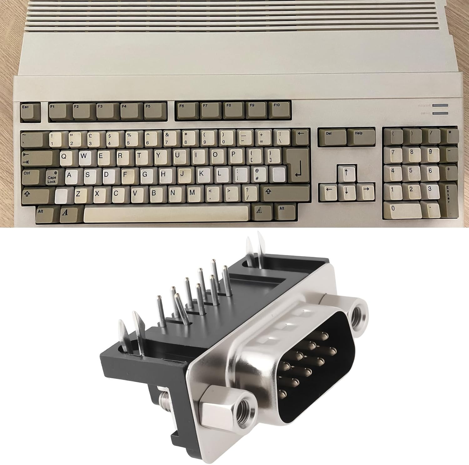 SG Store 4Pcs 9-Pin D-Sub Socket Compatible with Commodore Amiga 500 1200 4000 Motherboard image number 6