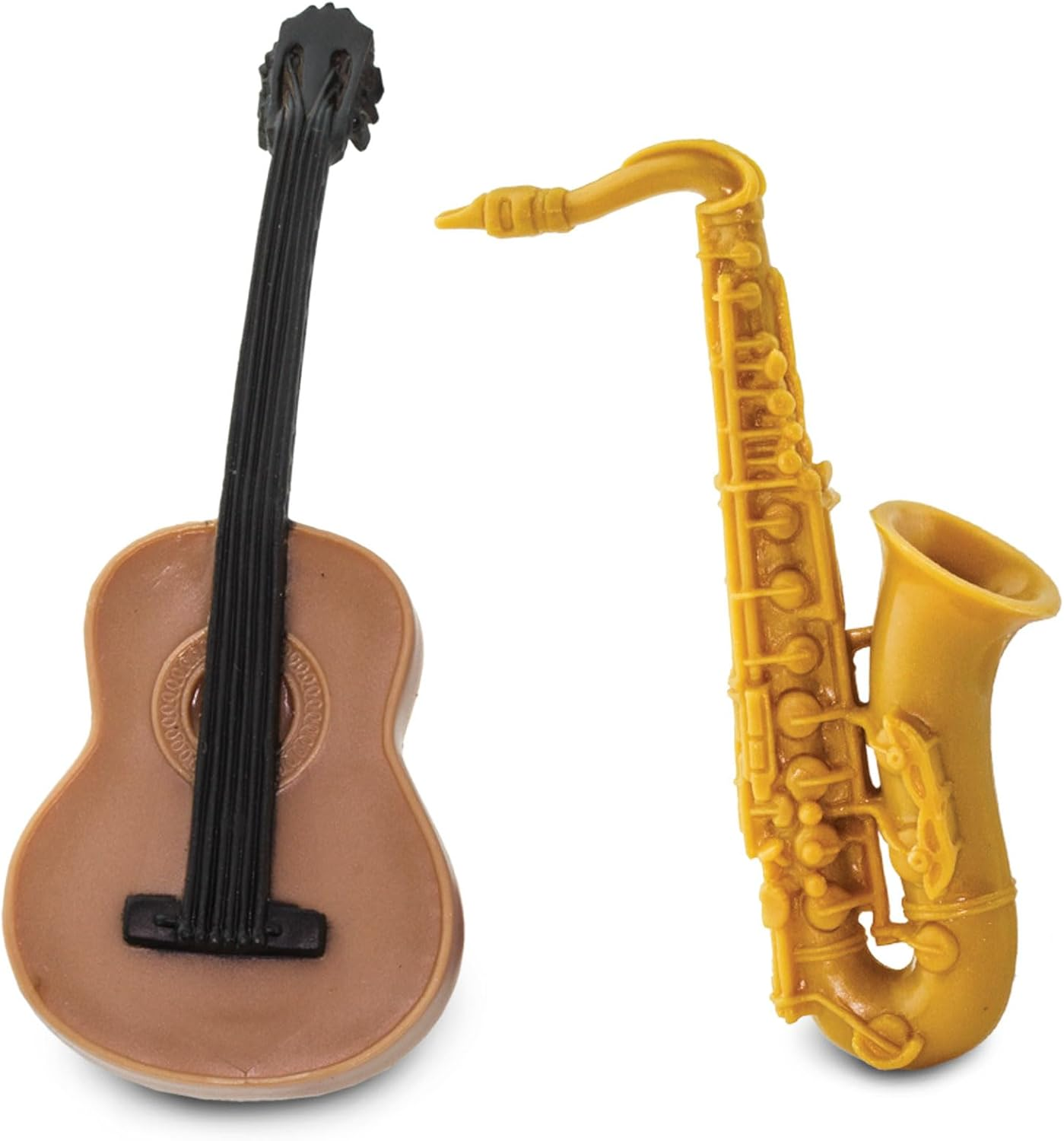 Safari Ltd Musical Instruments TOOB - Figurines - 8 Musical Instruments (Trombone, Flute, Saxophone, Classical Guitar, Violin, French Horn, Trumpet, Clarinet) - Ages 3+ image number 5