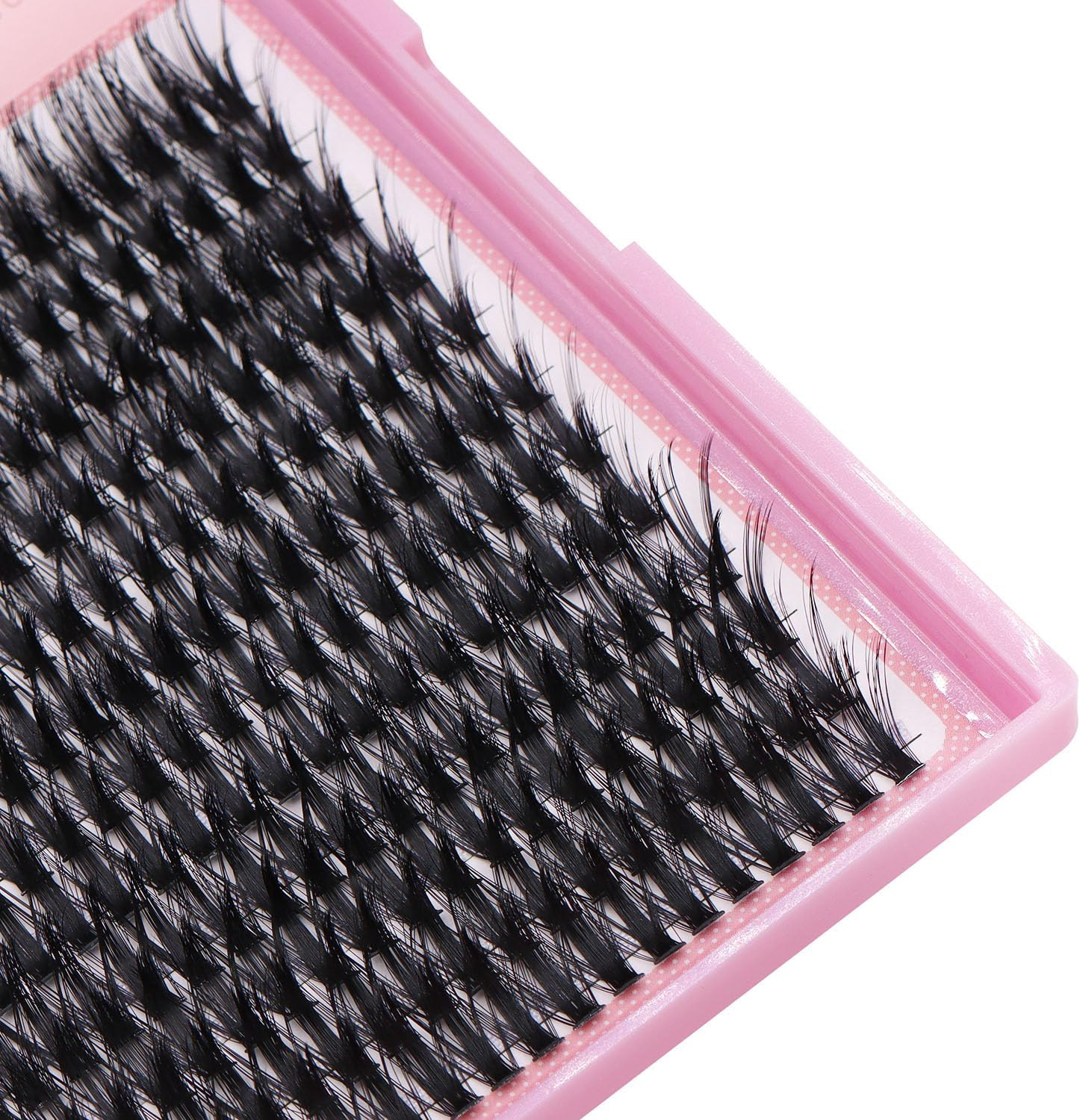 SULV Lash Cluster 40D Black/Dark Blue/Dark Purple/Pink Lashes 10-18Mm to Choose 240Pcs Large Tray D Curl Extensiond Wispy Lashes Extensions Lash Clusters (40D-Black-12Mm) - 40D-Black-10Mm image number 2