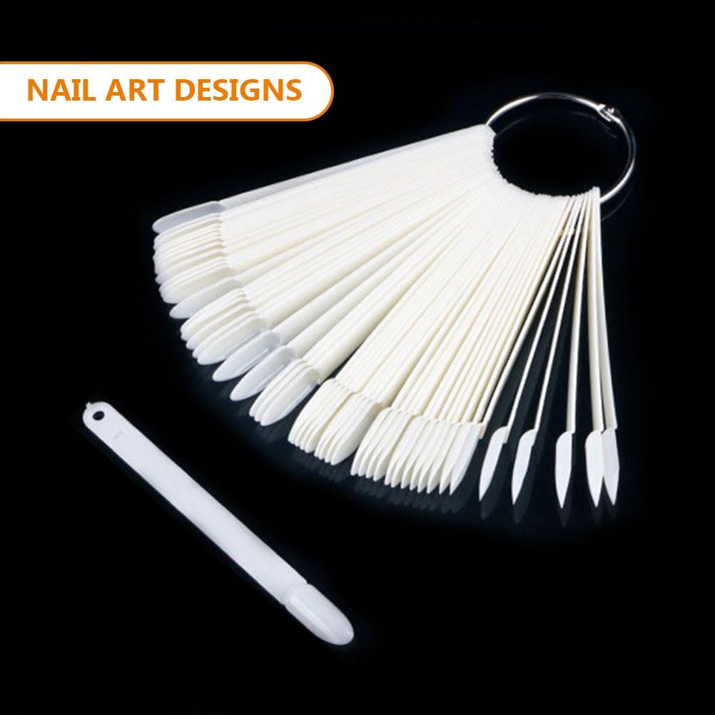 50 Pieces Art Display Sample Sticks for Nails Art Sticks Manicure Supplies Accessories image number 4
