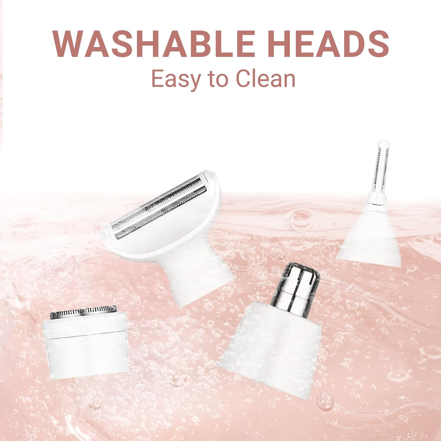 LIWEGHT Electric Razor: Ultimate 4-In-1 Women'S Painless Body & Facial Hair Shaver, Multifunctional Shaver & Trimmer - Rechargeable for Smooth Skin on Face, Arms, Body, Legs, Underarms & Bikini Area image number 4