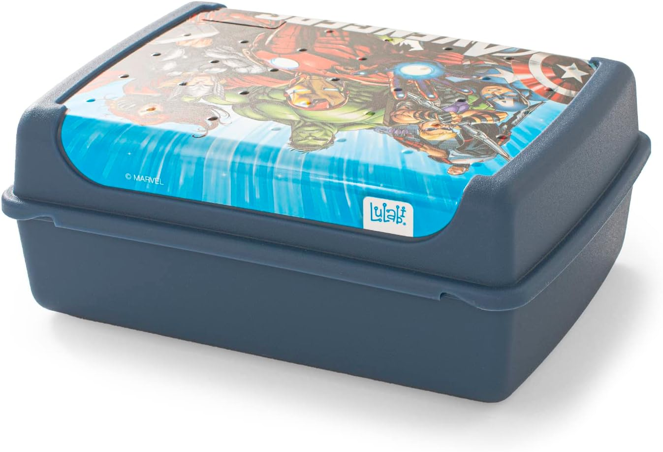 Home Avengers Evergreen Porta Pranzo Bimbo, Porta Merenda in Plastica, Lunch Box, BPA Free, 17X13Cm image number 4