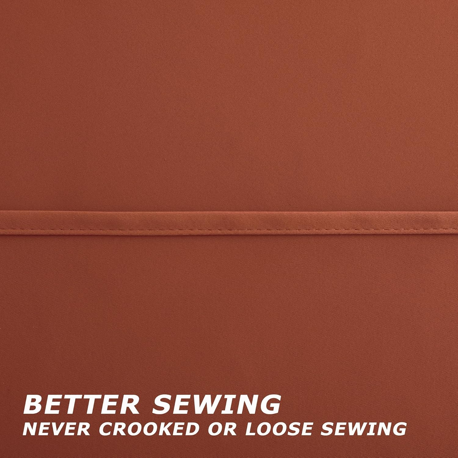 Burnt Orange Blackout Curtains for Living Room 2 Panels Set 84 Inches Long Grommet Thermal Black Out Window Drapes for Bedroom Patio Sliding Glass Door Vertical Blinds Home Office Decor,84 Inch Length image number 3