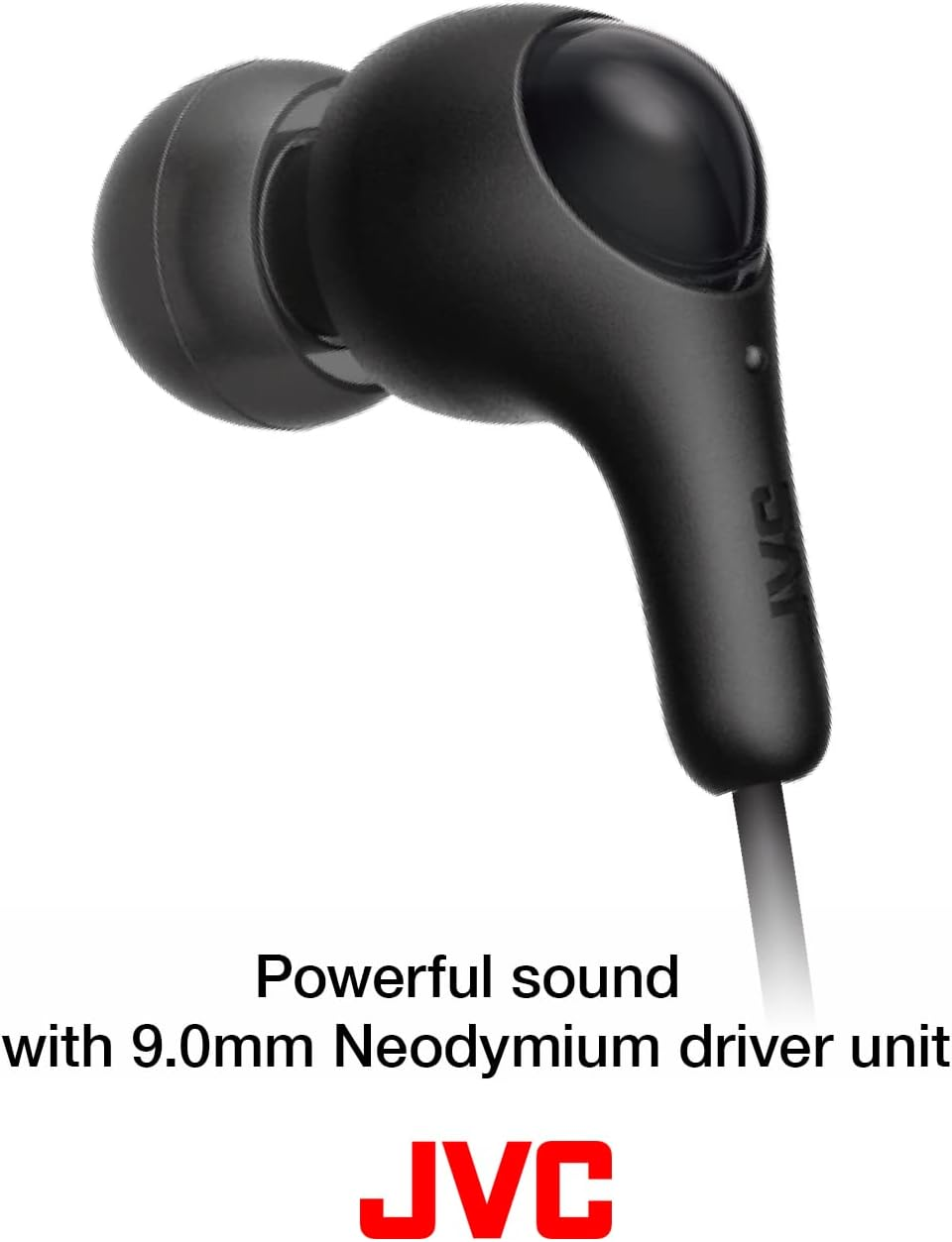 JVC Gumy in Ear Earbud Headphones, Powerful Sound, Comfortable and Secure Fit, Silicone Ear Pieces S/M/L - HAFX7W (White) image number 6