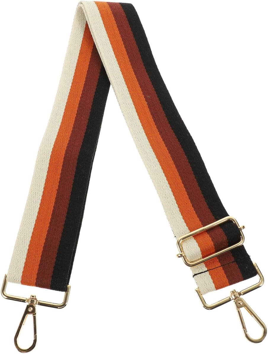 KONTONTY Wide Shoulder Bag Cotton Cloth Tote Adjustable Strap Replacement for Travel Bags for Women image number 4