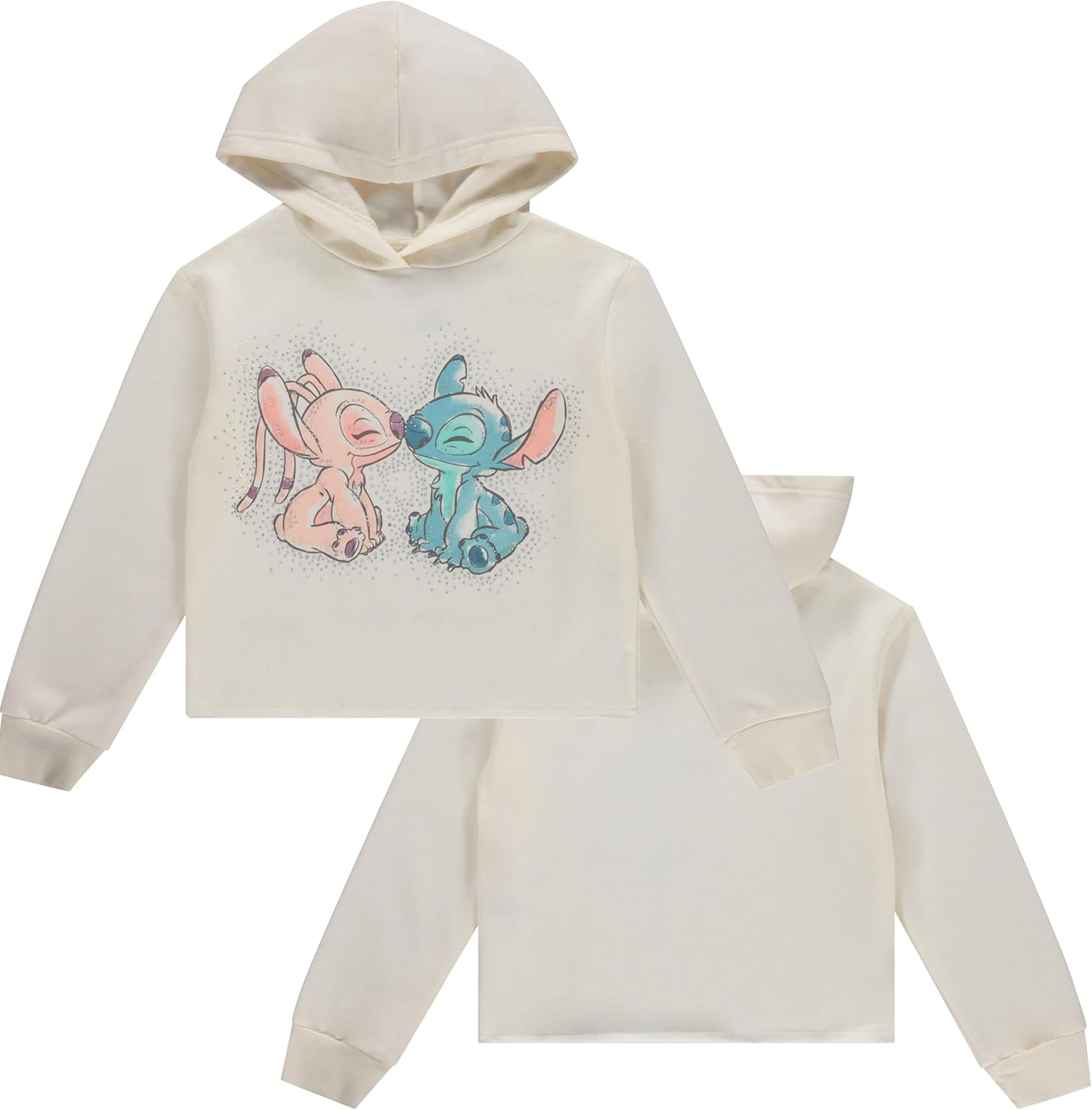 Disney Lilo & Stitch Girls Hoodie - Stitch Skimmer Pull over Hoodie- Little and Big Girl Sizes 4-16 image number 5