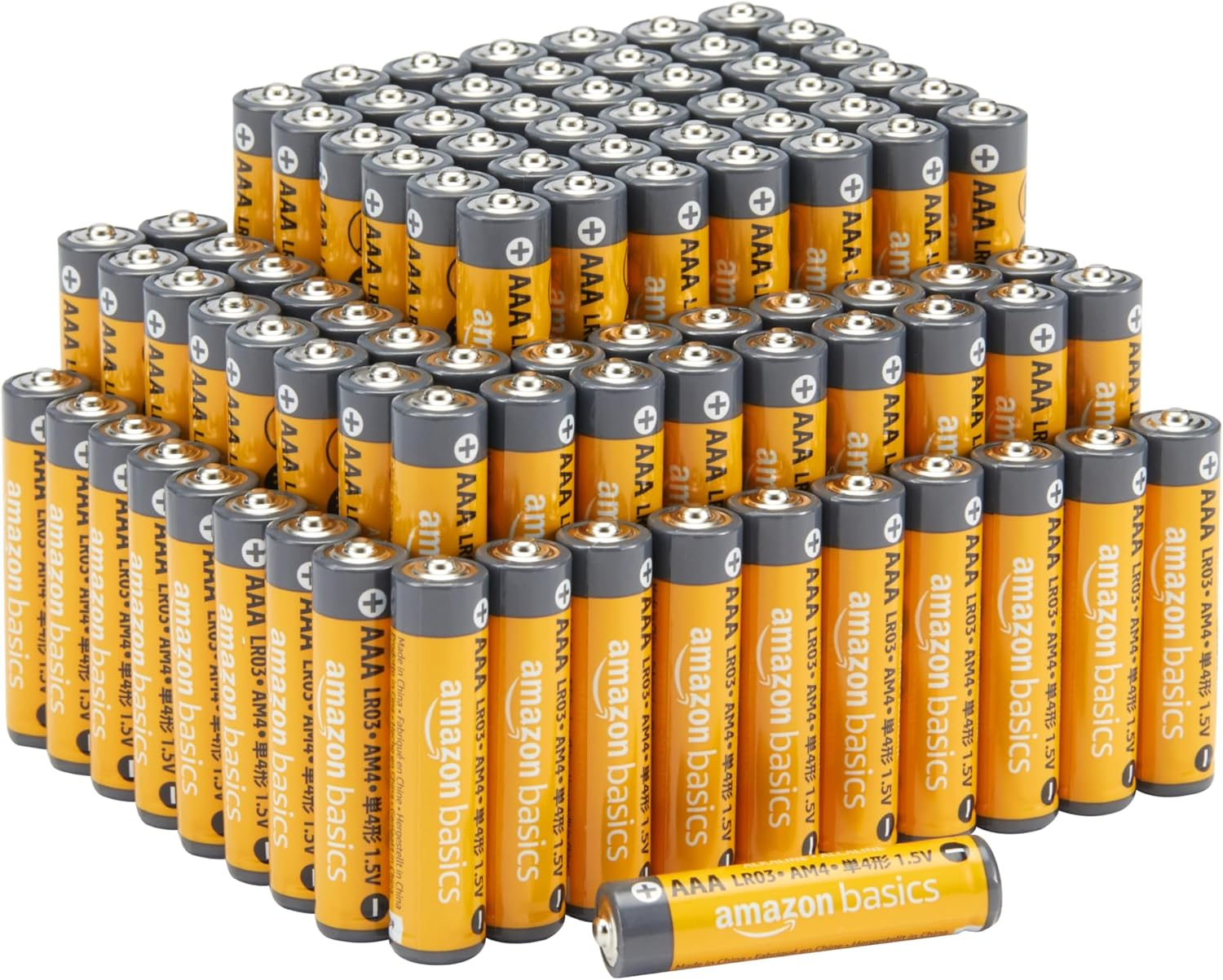 Amazon Basics 36 Pack AAA High-Performance Alkaline Batteries, 10-Year Shelf Life, Easy to Open Value Pack image number 2