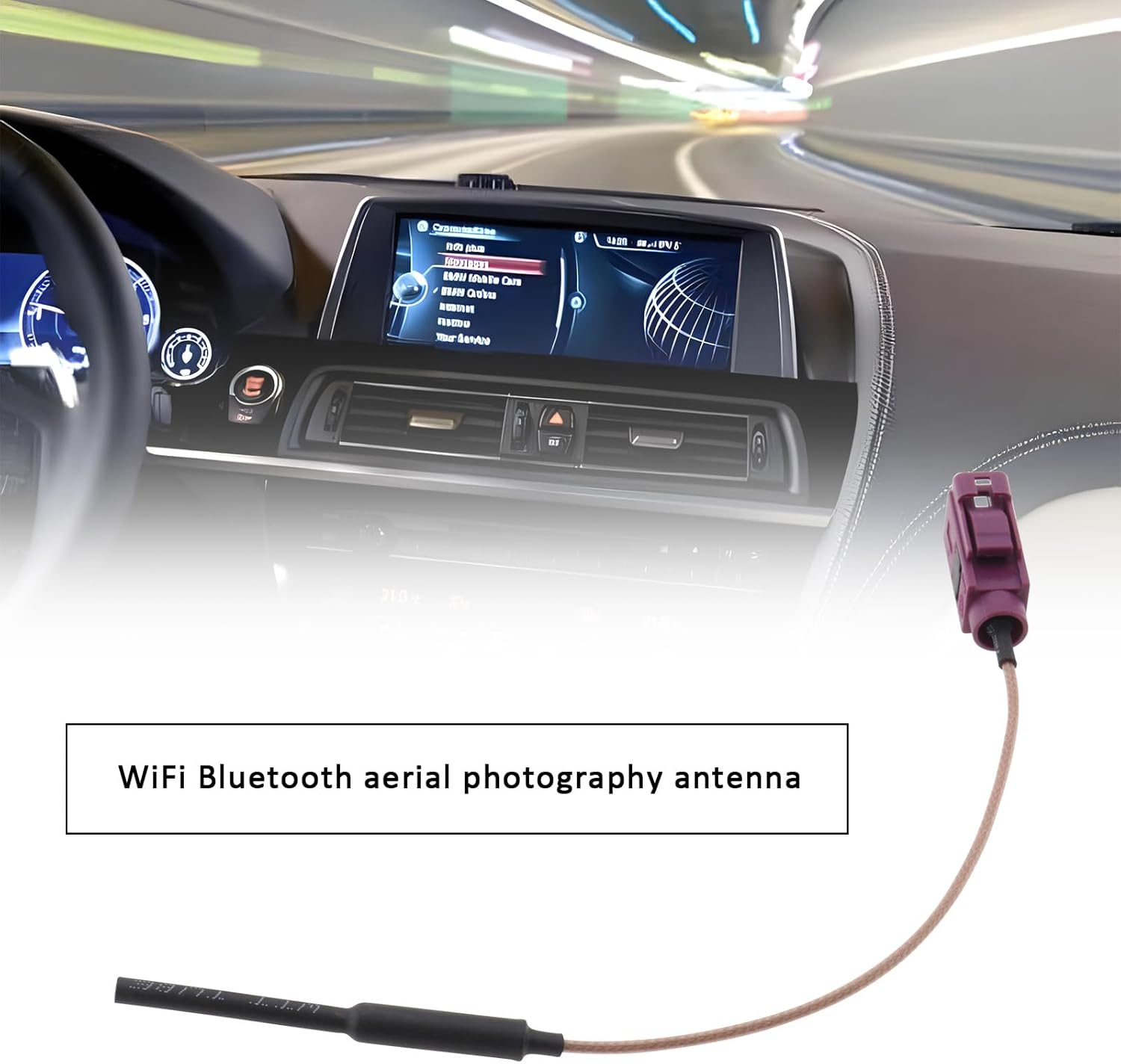 1 X Car Antenna Bluetooth Wifi Fakra Antenna Adapter Connector Cable Compatible with BMW NBT EVO ID4 ID5 ID6 I-Drive Carplay Retrofit image number 6