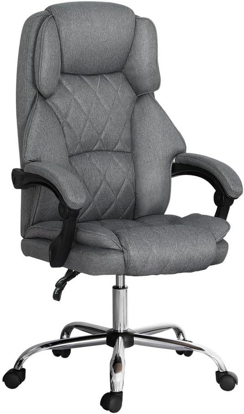 Artiss Ergonomic Office Chair, Leather Executive Desk Computer High Back Gaming Chairs with Comfortable Lumbar Support Wheels Swivel Height Adjustable Comfy Arms, for Home Work Study Bedroom Brown