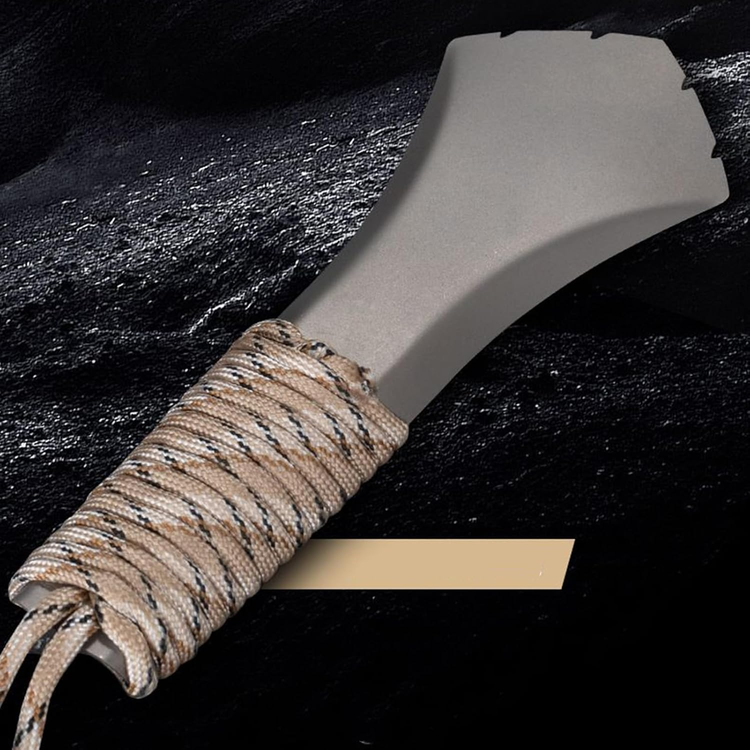 SVCEQZE Backpacking Shovel | Portable Titanium Alloy Camping Poop Shovel,Lightweight Outdoor Survival Supplies for Husband Wife Family Son Daughter Teens Boys Girls Men Youth Friends image number 4