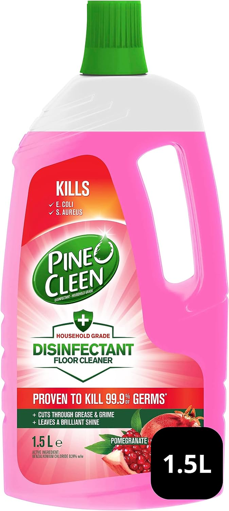Pine O Cleen Disinfectant Floor Cleaner Pomegranate 1.5L (Pack of 2) image number 1