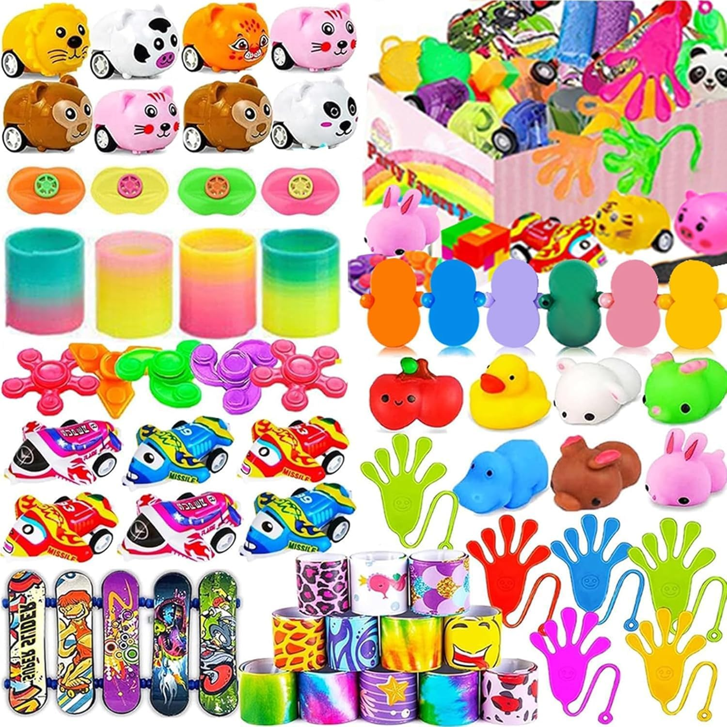 62 PCS Party Favours for Kids Prizes Box Toys, Goodie Bags Stuffers for Classroom Reward Prizes, Birthday Gifts Toys, Treasure Chest Toys, Carnival Prizes Christmas Gifts for Kids 3-5 6-8 8-12 image number 5