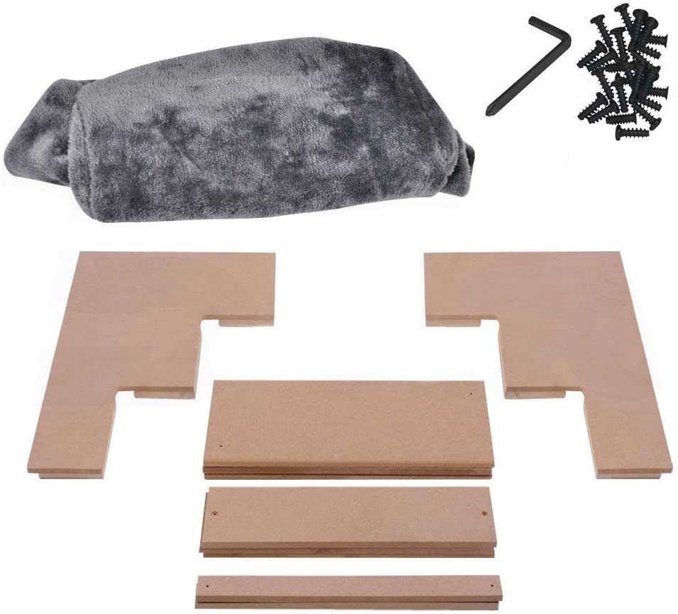 Portable Pet Soft Plush 3 Steps Ladder Dog Cat Stairs Ramp Washable Cover image number 2