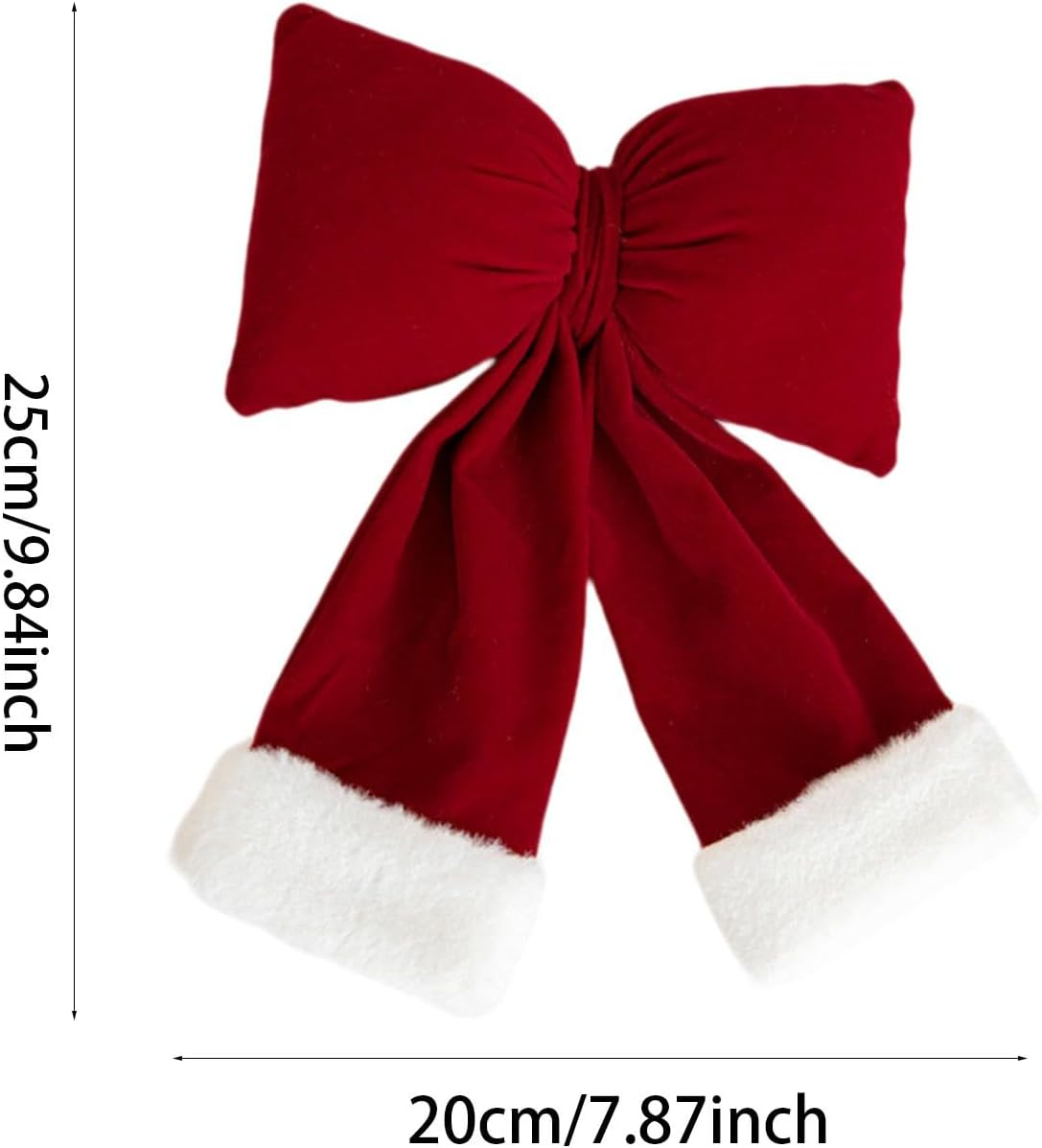 Christmas Bow Hanging Decoration Red Home Decor Celebration Ornament Hanging Pendant for Home Bedroom Window Housewarming, M image number 6