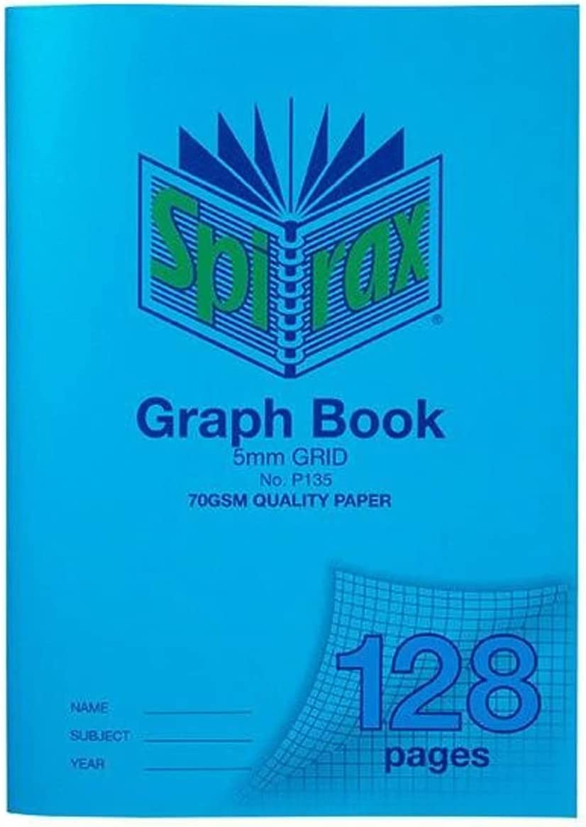 Spirax P135 Grid Book A4 5Mm 128Pg