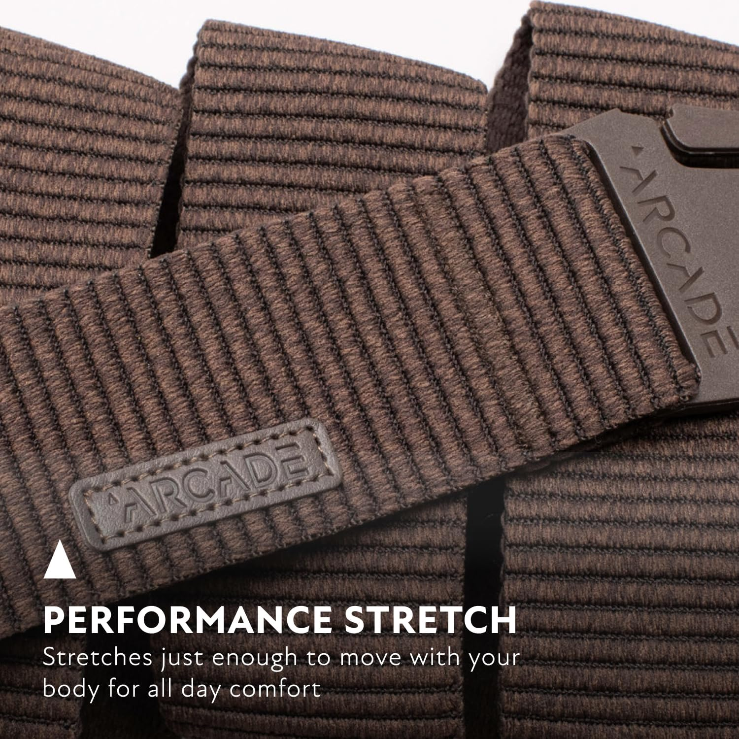 Arcade Woody Capture Stretch Belt - Heather Walnut image number 5