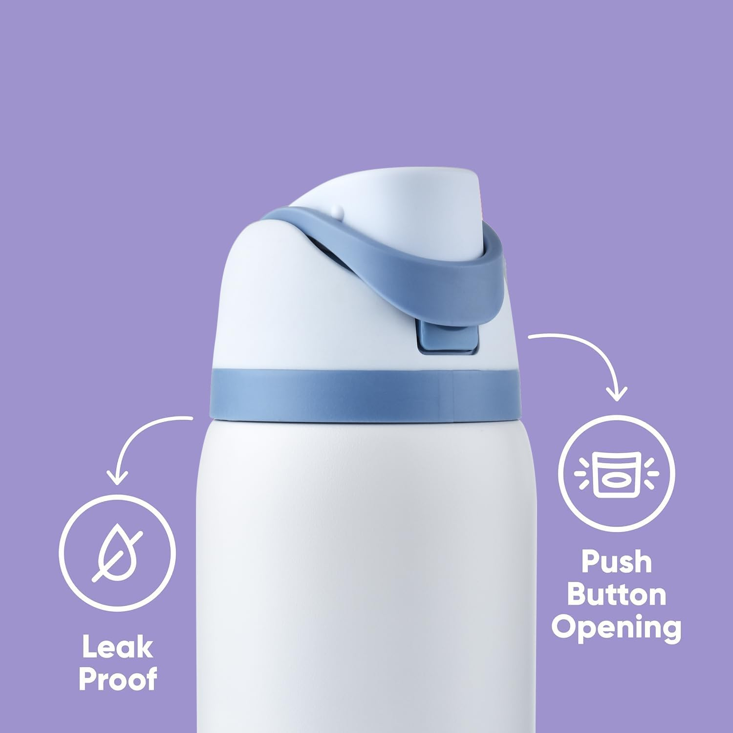 Insulated Stainless Steel Water Bottle with Straw for Sports, Travel, and School Bpa-Free Sports Water Bottle, 32 Oz image number 6