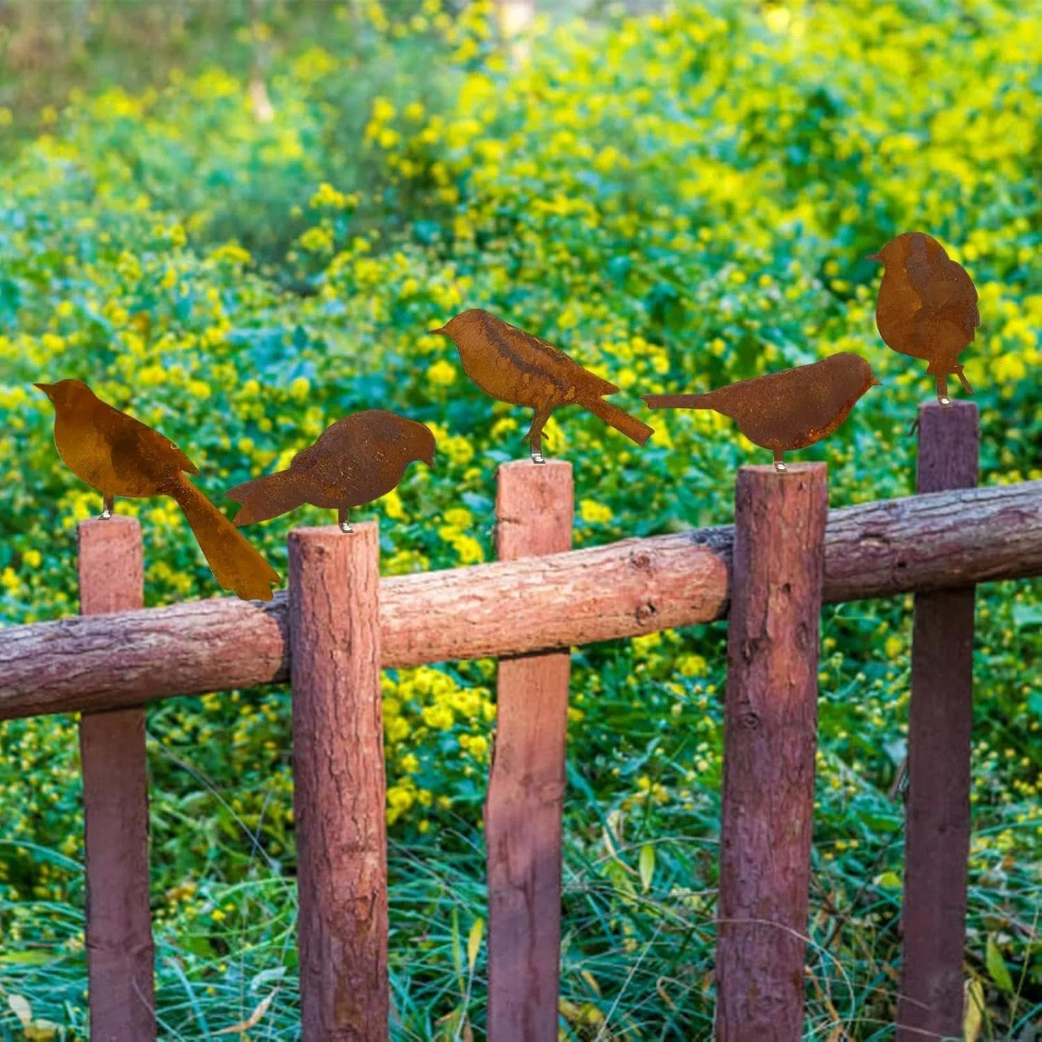 Metal Bird Yard Decor, Garden Decor, Outdoor Metal Yard Art & Steel Garden Sculpture &ndash; Ruibex image number 6