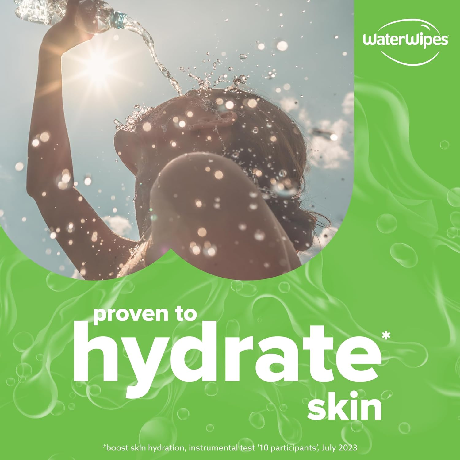 Waterwipes 720 Pack, Hydrating Clean, 99% Water Based with Aloe Vera, Clean, Hydrate & Protect Skin, Unscented & Hypoallergenic (12 Packs X 60 Wipes) image number 1