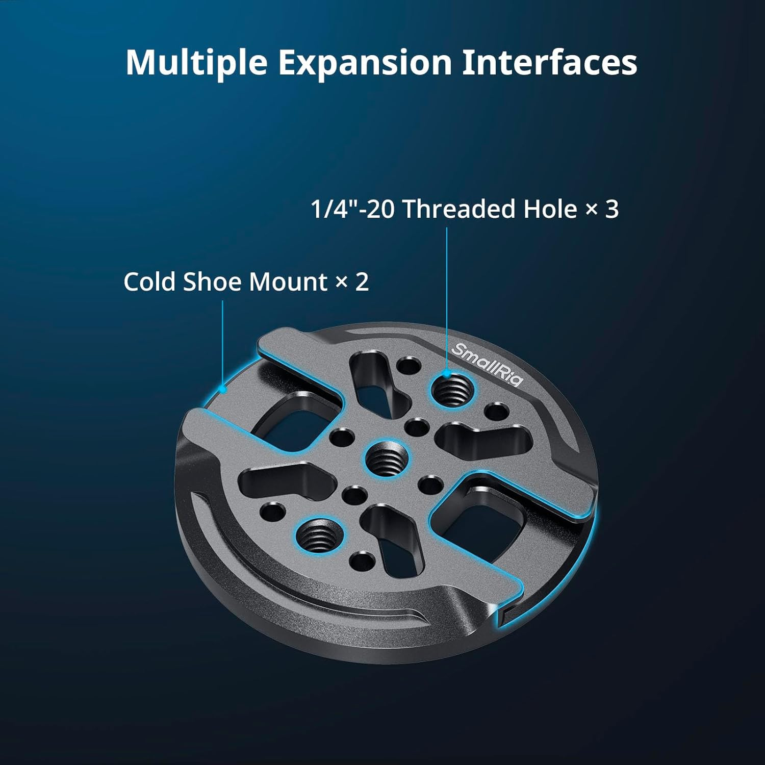 Smallrig Magnetic Phone Mount Plate for Iphone, with Cold Shoe Mount & 1/4"-20 Threaded Hole, for DJI Mic 2, Ball-Head Selfie Sticks, Vlogging, Live Streaming, Smartphone Filming-5155 image number 6