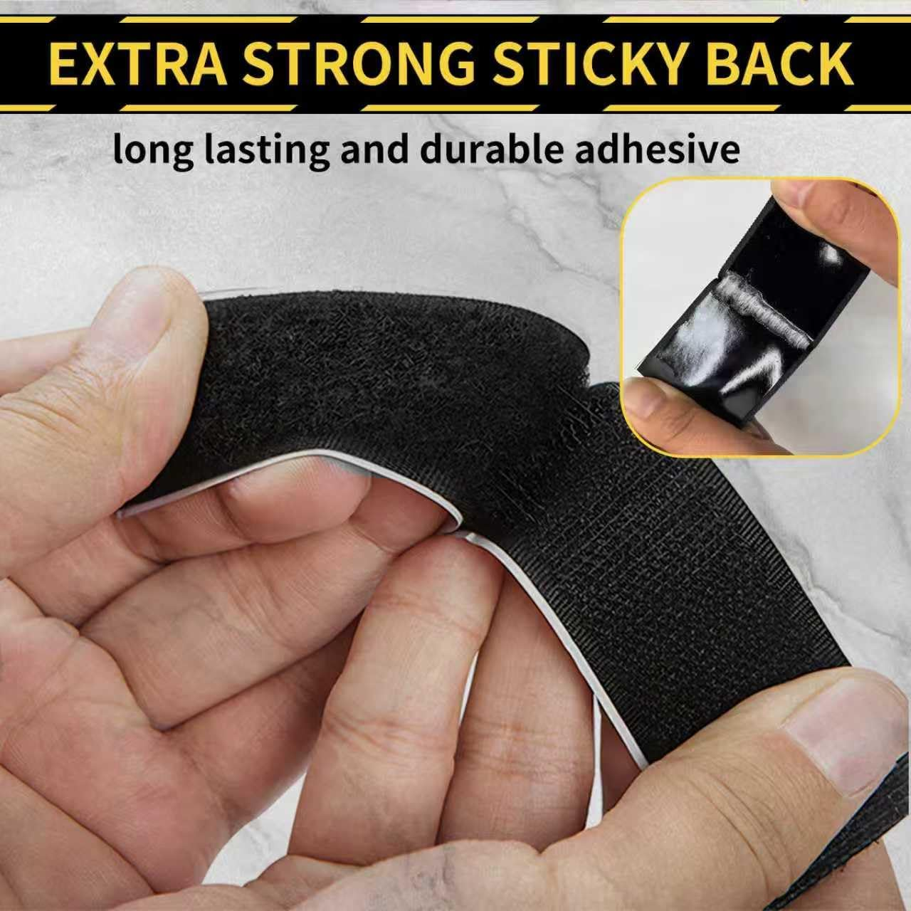 Hook and Loop Strips, 30 Sets Heavy Duty Sticky Tape with Adhesive Backing for Office, Home, Crafting, 1 X 4 Inch image number 5