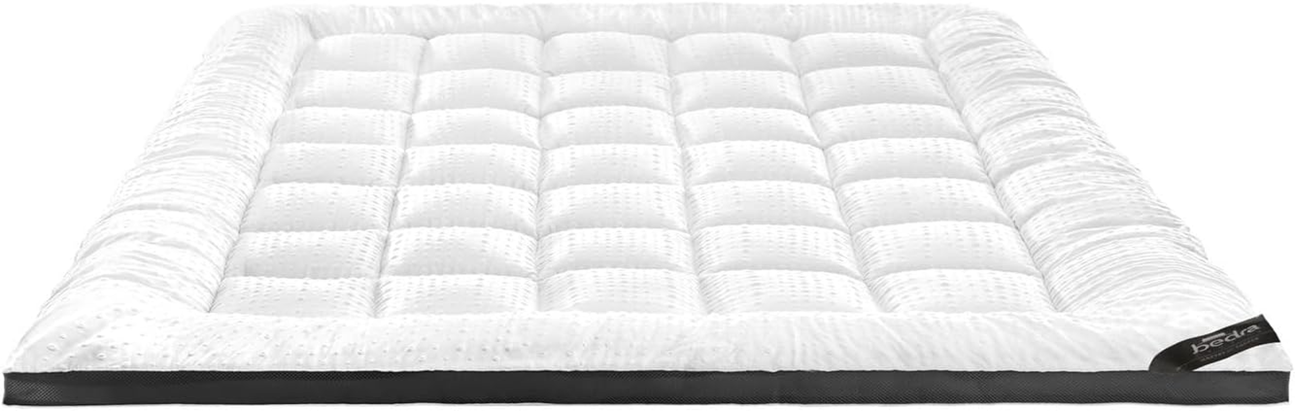 Bedra Bedding 1000Gsm Mattress Topper Double Size Washable Pillowtop Mattress Topper 5Cm Thickness Mattress Cover Airflow Mesh Bed Protector Mat image number 2