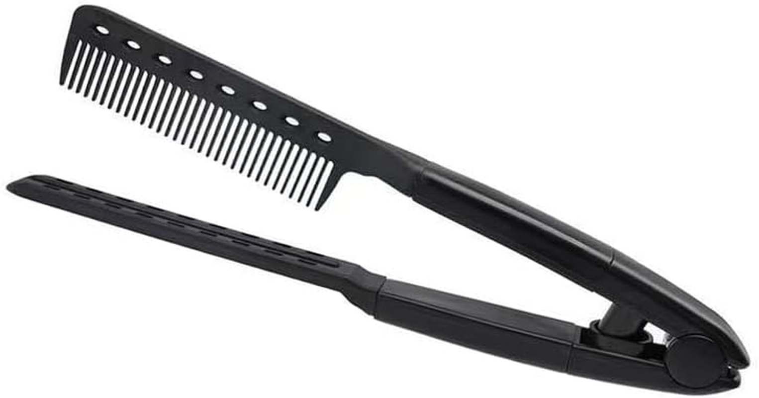 Professional Folding V Comb: Hair Straightening & Styling Brush - Salon-Grade Hairdresser Tool for Sleek & Curly Looks - Heat Resistant & Durable image number 2