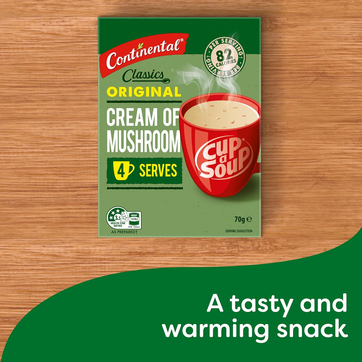 Continental Classics Cup a Soup Original Cream of Mushroom Soup 70G image number 3