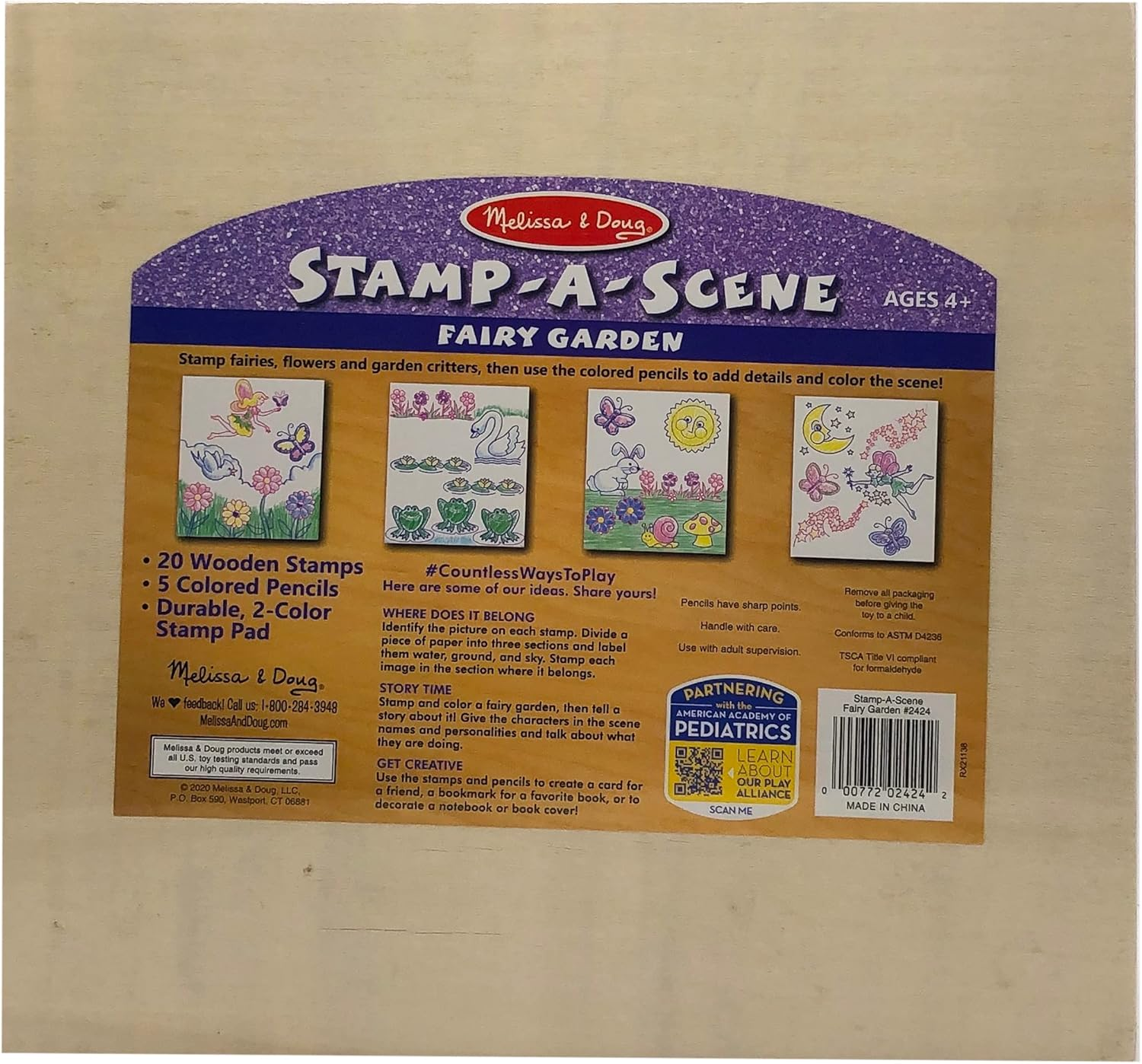 Melissa and Doug - Stamp a Scene - Fairy Garden image number 6