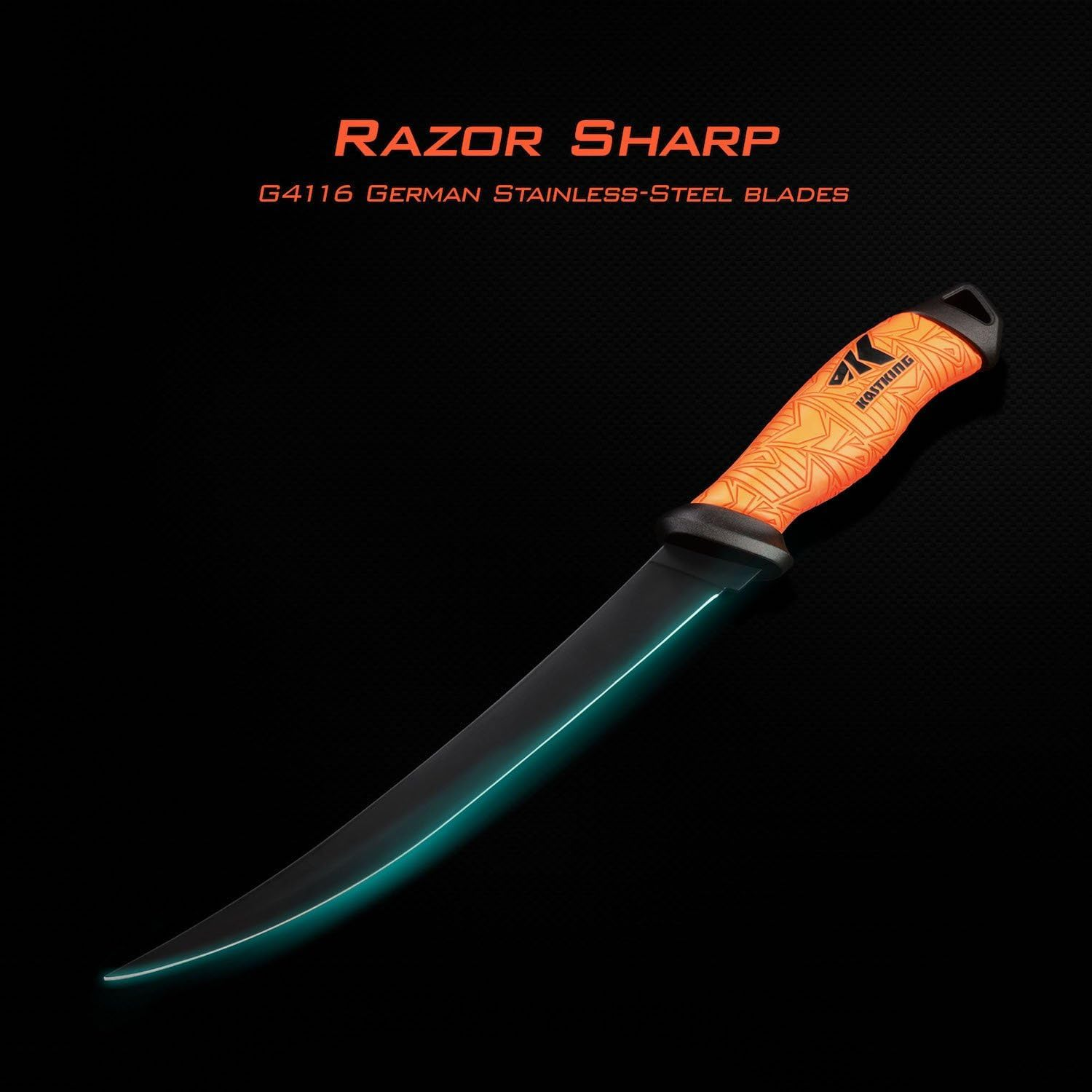 Kastking Speed Demon Pro Fillet Knife - Razor Sharp G4116 German Stainless-Steel Blade, Professional Level Knives for Filleting and Boning, Non-Slip Handles, Includes Protective Sheath