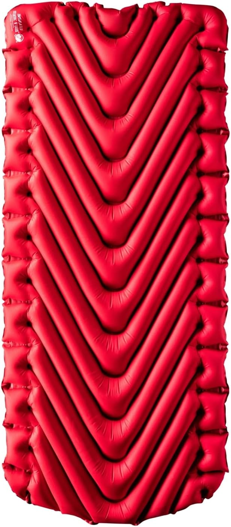 Klymit Insulated Static V Luxe Sleeping Pad, Red image number 1