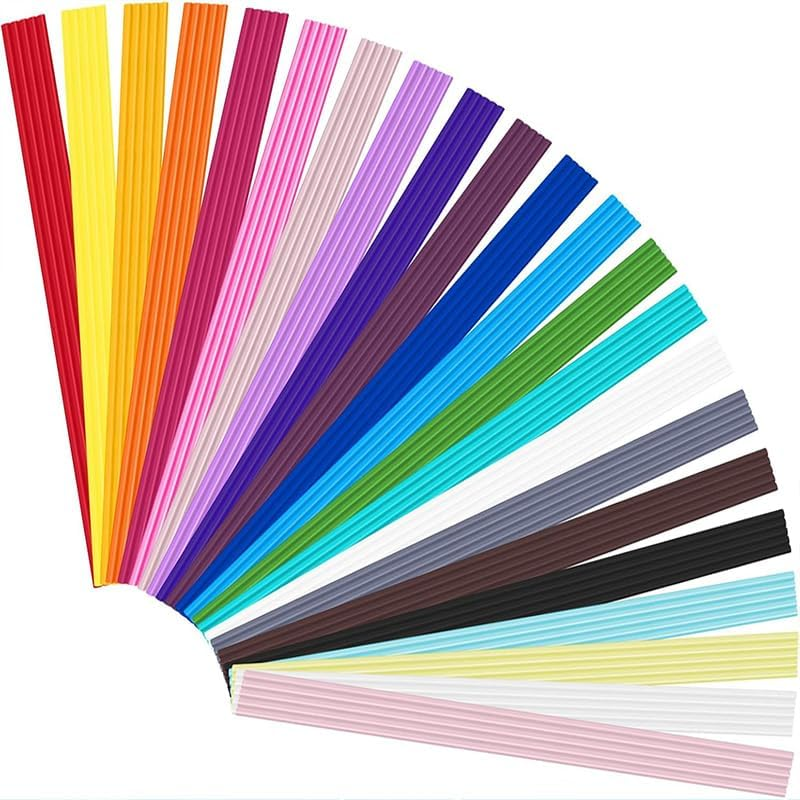 WADY 110Pcs 3D Doodler Pen Refills - 22 Colors 3D Printing Filament Refill Pack for 3Doodler Start+ 3D Pen, Safe PCL Filament Low Temperature 2.5Mm Thick,Compatible Only with Start Pen image number 1