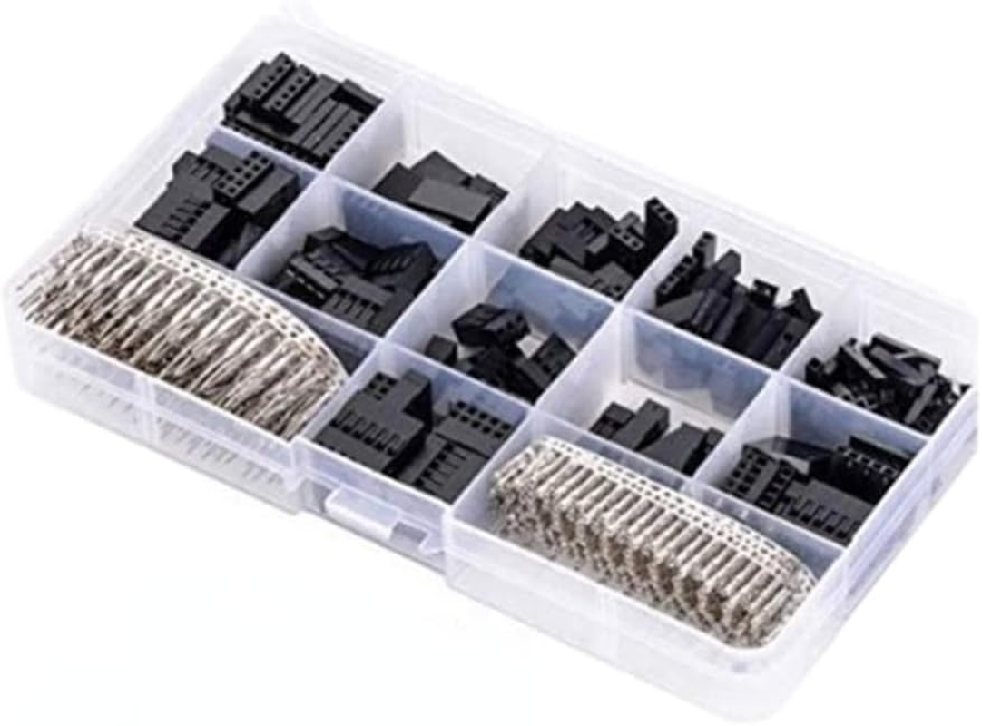 Poemtian 620Pcs 2.54Mm Dupont Jumper Head Connector Shell with Terminal Kit Plastic Connectors image number 3