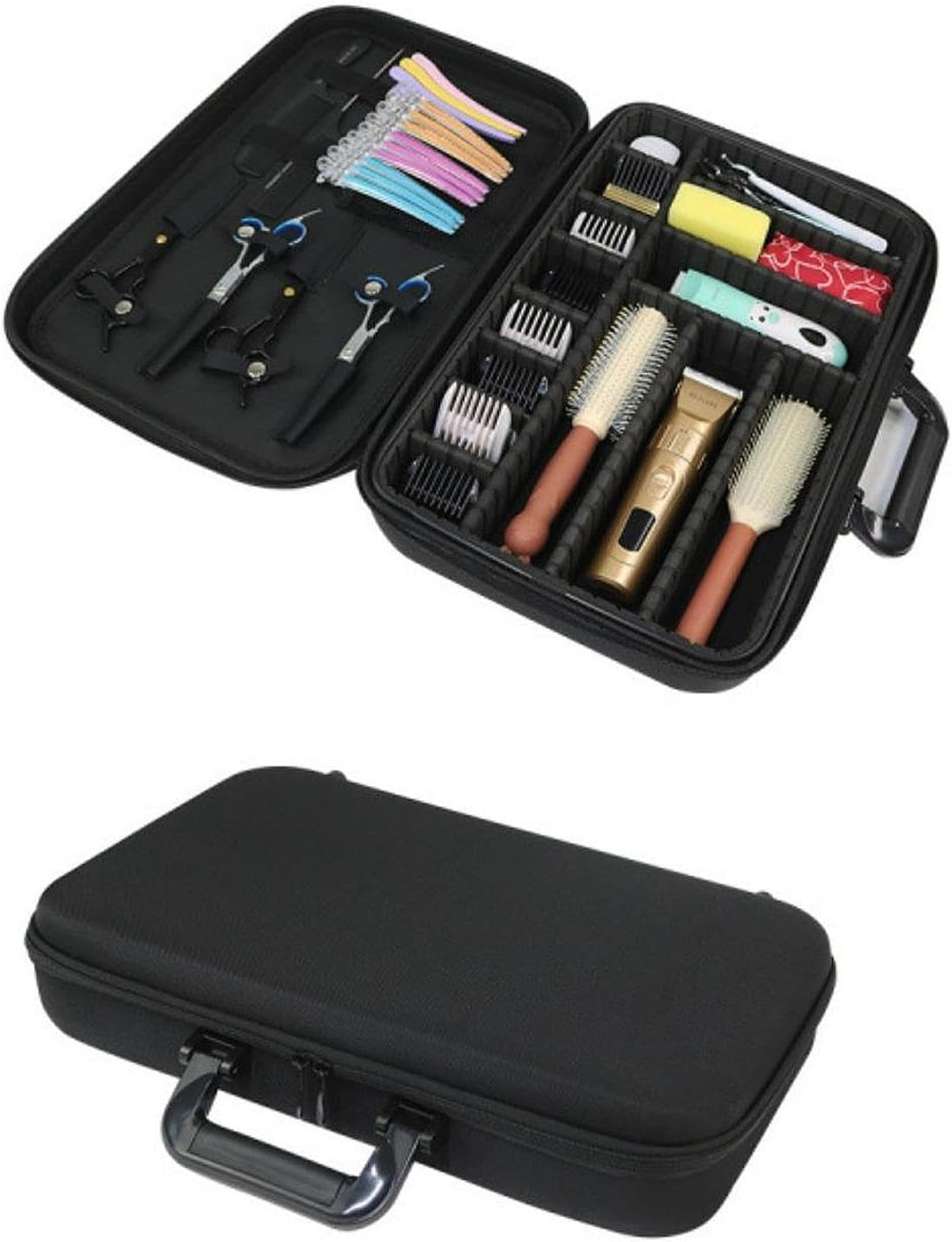 Eigell Hairdresser Bag Hairstylist Traveling Bag Hair Case Organizer Barber Tools Storage Bag Large Capacity Barber Case image number 1