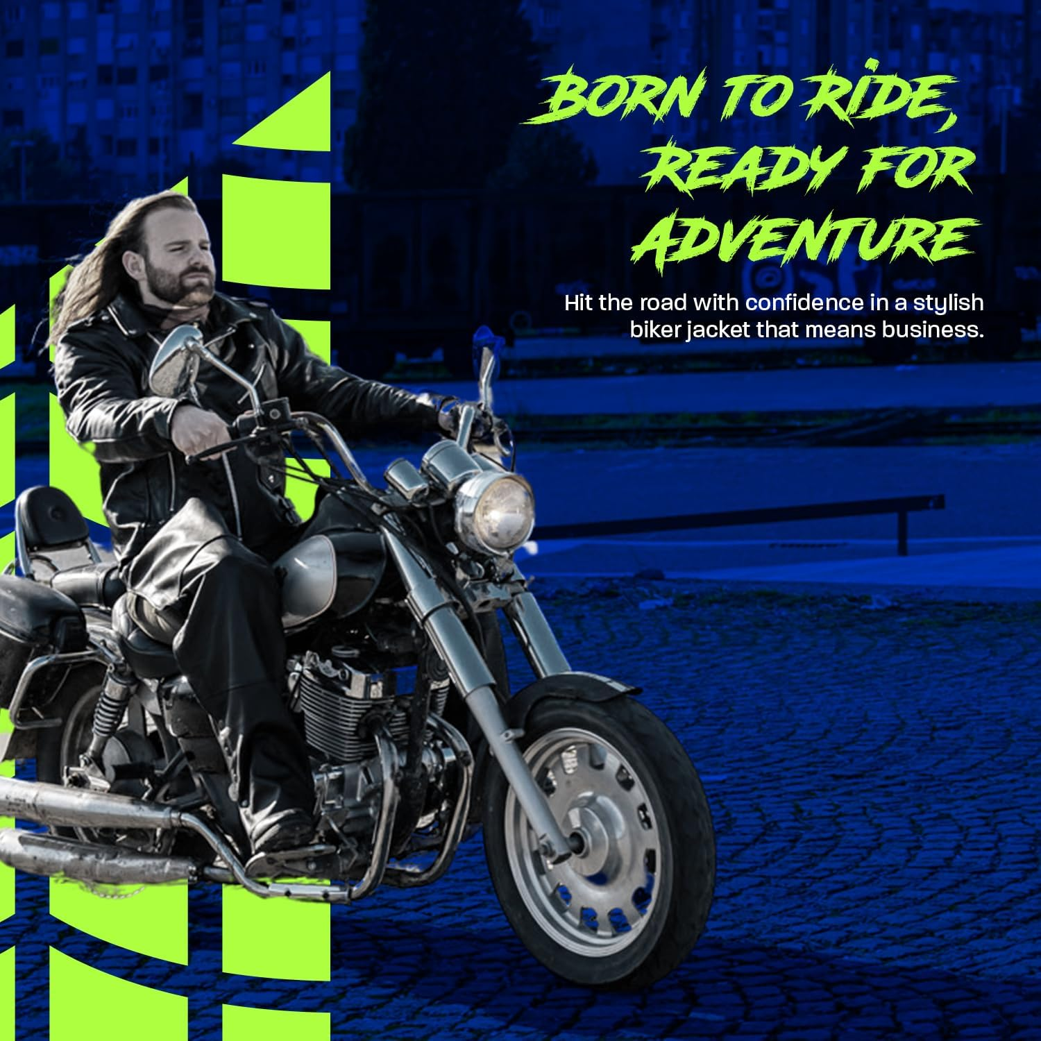 HWK Brando Leather Motorcycle Jacket for Men, Genuine Black Leather Jacket with Removable CE Armor for Motorbike Riding image number 2