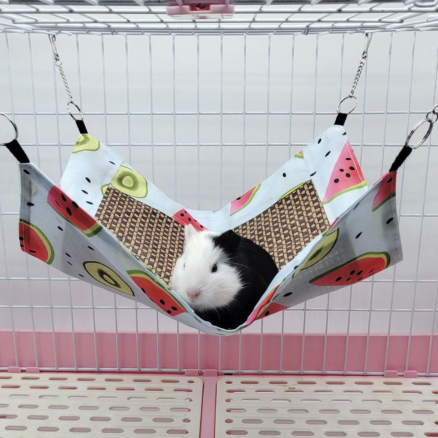 Small Pet Cage Hammock, Summer Cooling Rat Hammock Hanging Bed Ferret Cage Hammock Pet Swinging Bed Small Animals Hammock(#4) image number 2