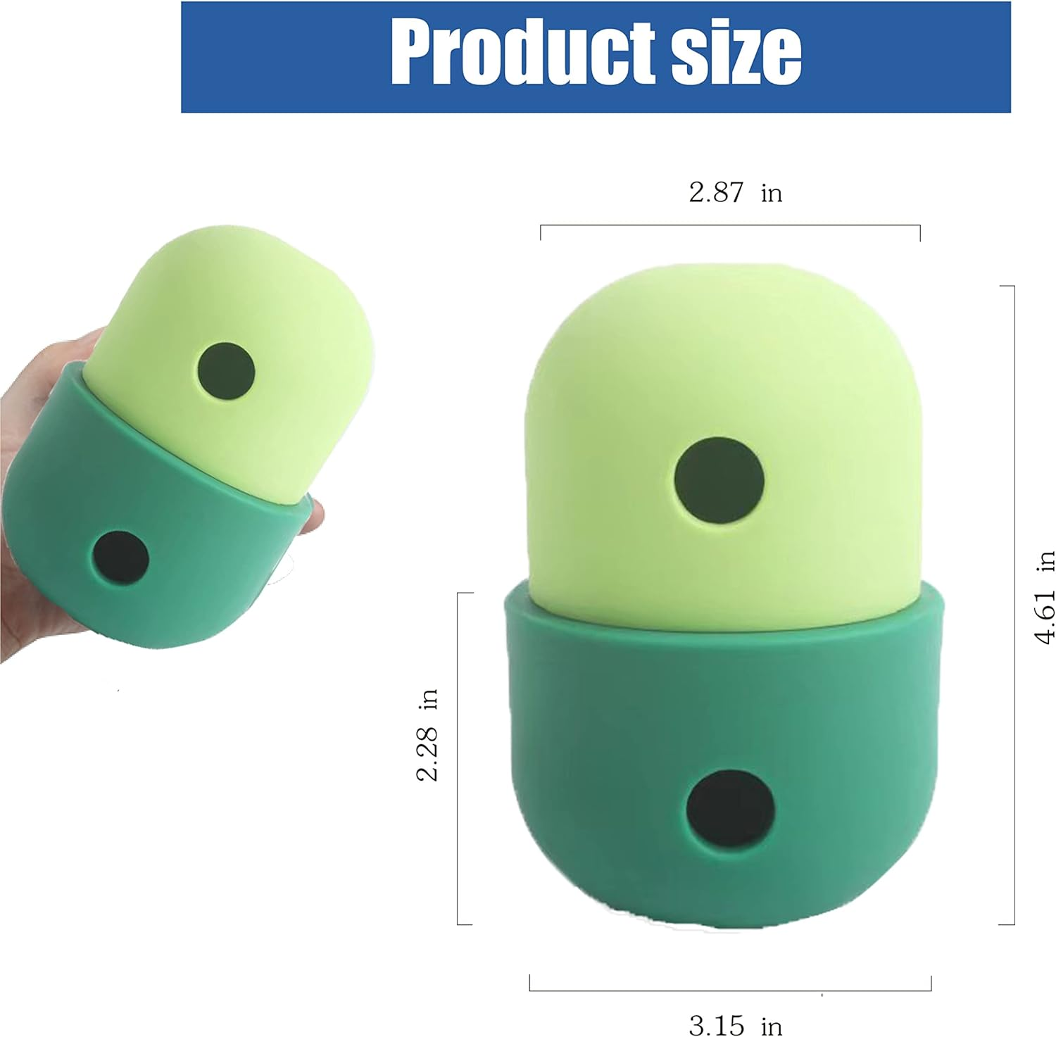 Dog Puzzle Toy Ball Durable Dog Balls for Teeth Cleaning/Iq Training .Dog Puzzle Toys, Dog Enrichment Toys, and Interactive Dog Toys in One .Durable Chewing Ball for Small and Medium Dogs