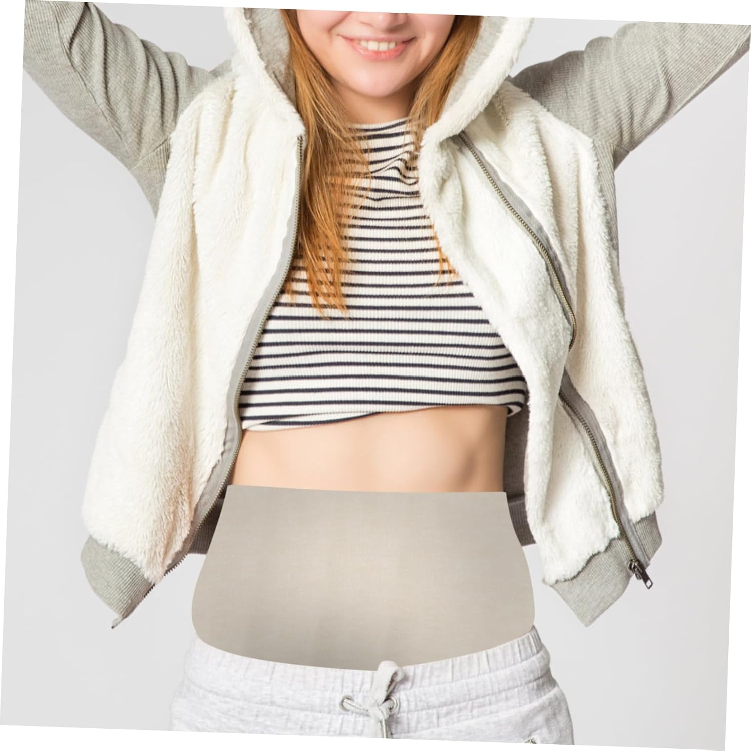 Ibasenice Postpartum Breast Compression Binder Compression Wrap Stomach for Abdomen Binder Maternity Support Belts Postpartum Belly Band Use during Recovery image number 3