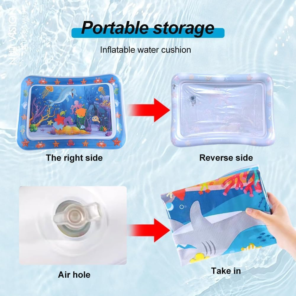 Sensory Water Play Mat for Cats, 2024 New Cat Water Play Mat, Thickened Water Sensor Play Mat, Sensory Water Mat for Pet, Keeping Cats Entertained, Pet Cooling Mat for Summer with Air Pump (#10) image number 5