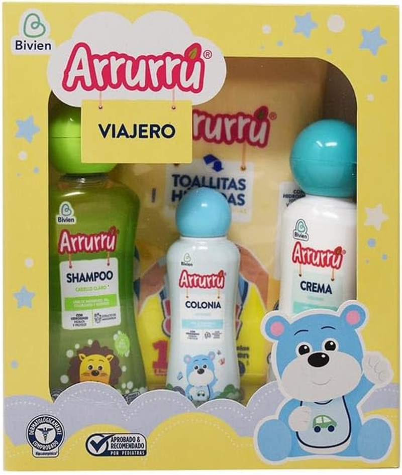 Arrurru Boys' Hair Care Set (4 Items, Unscented, 6 Fl Oz)