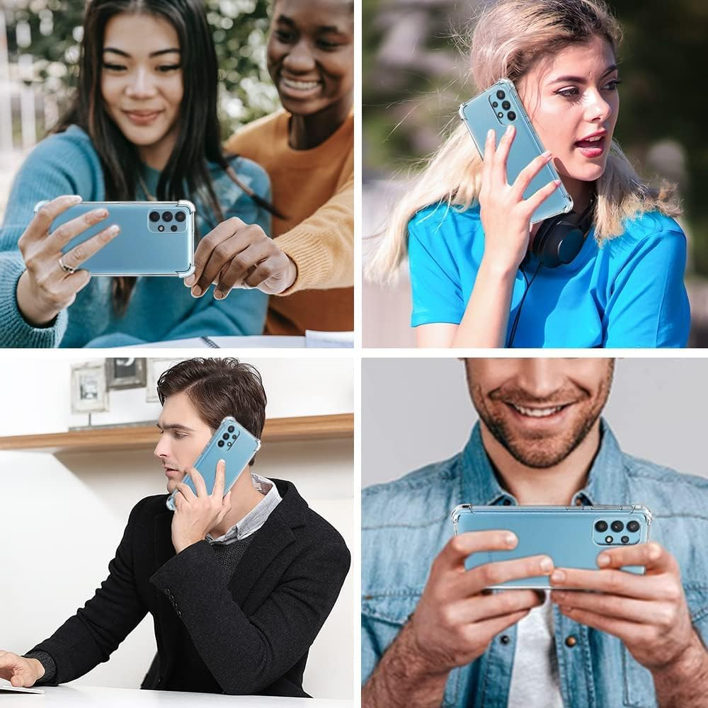 USTIYA Case for Samsung Galaxy A32 4G Clear TPU Four Corners Protective Cover Transparent Soft image number 6