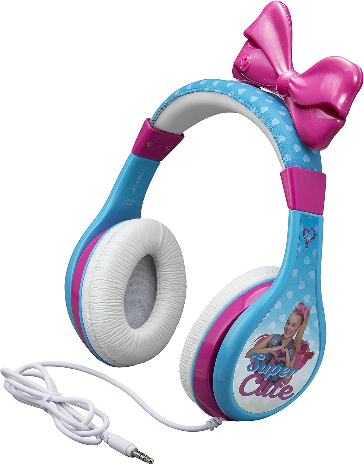 Jojo Siwa JJ-140.FXV8 Super Cute Youth Headphones - Volume Limiting (Blue/Pink) image number 5