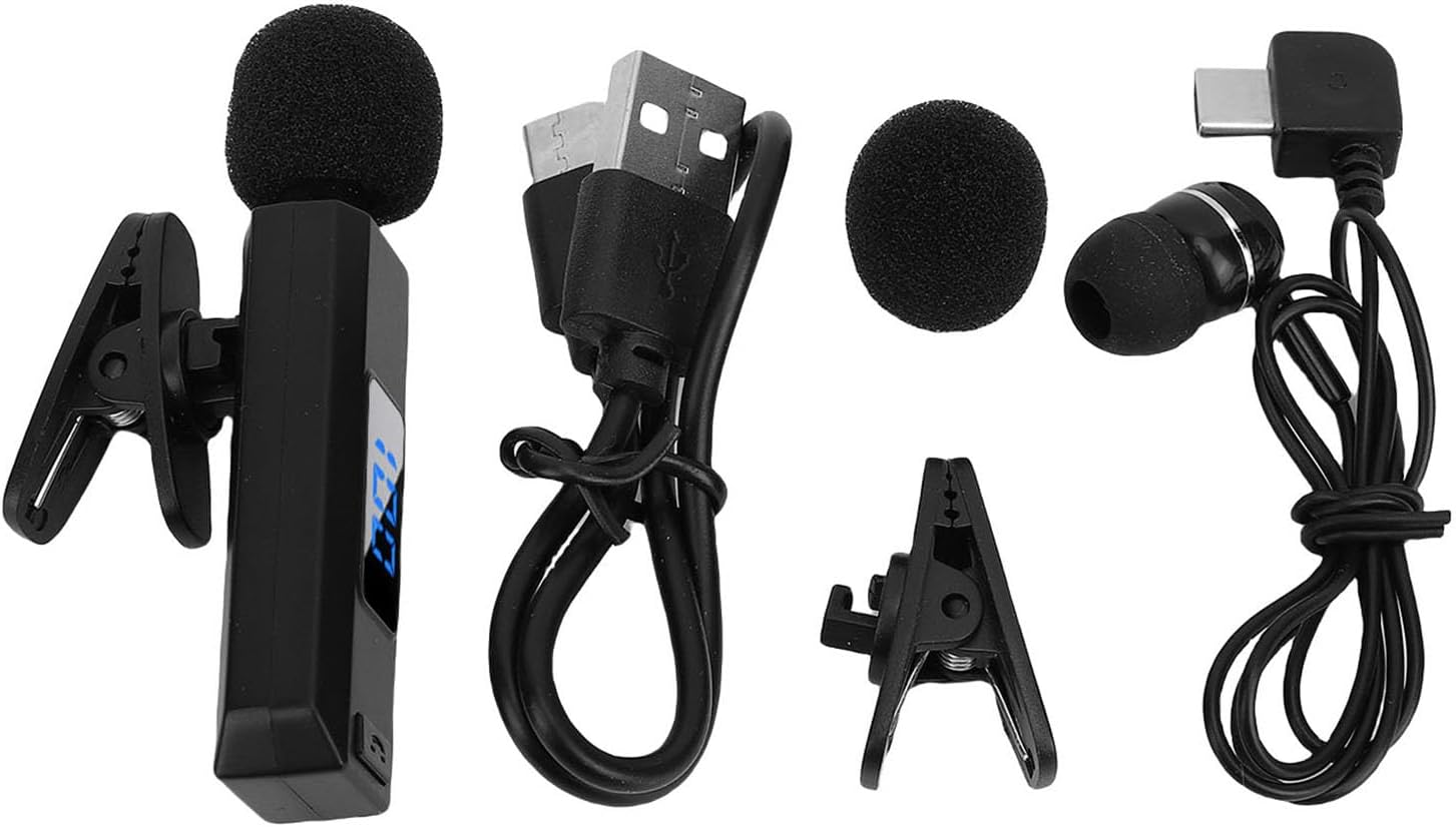 Diyeeni 360&deg; All Directional Sound Pickup, Clear and Delicate Sound, Earphone with Lavalier Microphon, Noise Reduction, 88H Music Time, Karaoke, Live Streaming image number 2