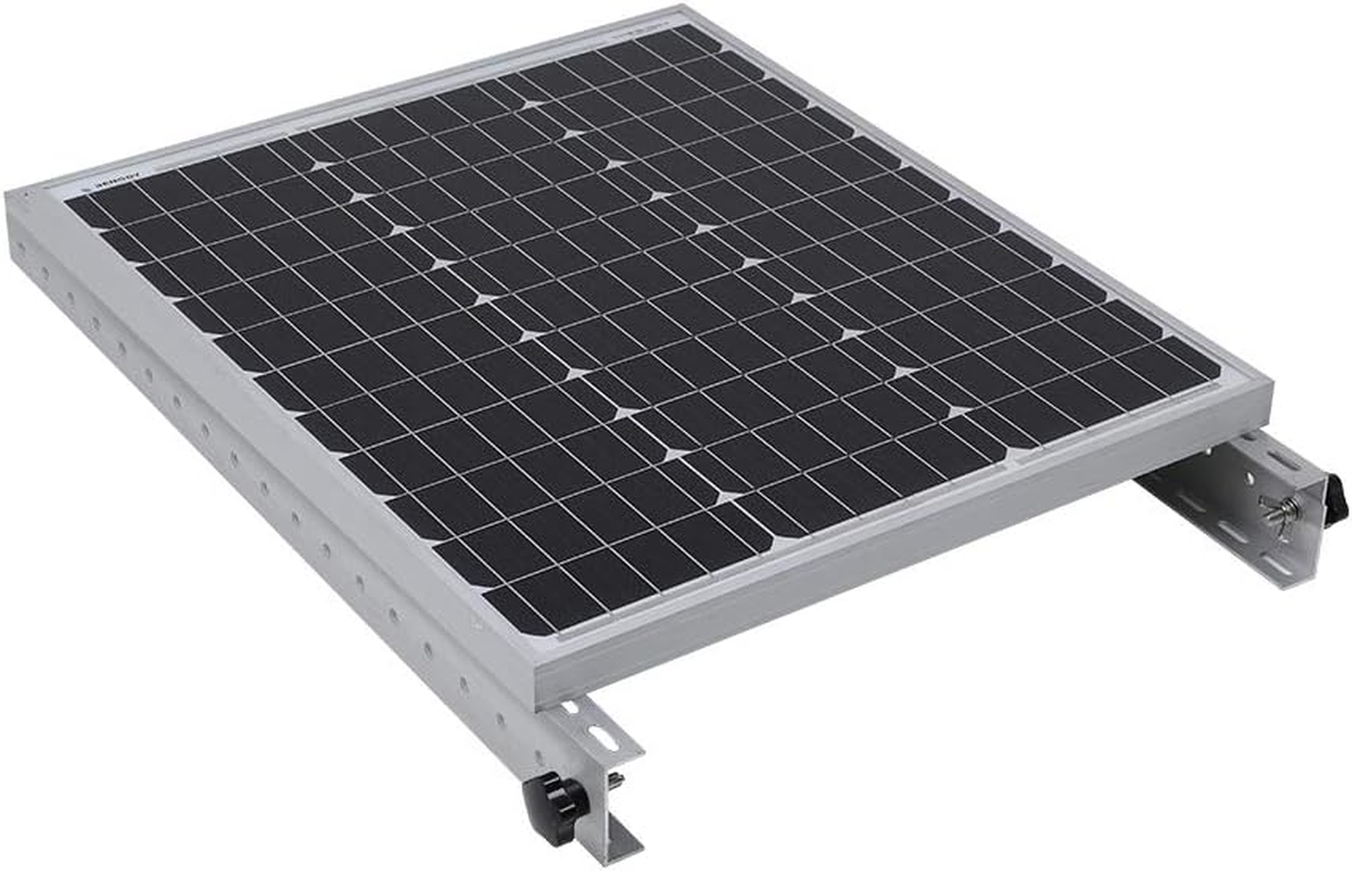 Renogy Solar Panel Tilt Mount Bracket RV Roof Flat Surface Aluminum Mounting Set image number 5